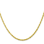 10k 2.25mm Extra-Light Diamond Cut Rope Chain