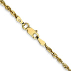 10k 2.25mm Extra-Light Diamond Cut Rope Chain
