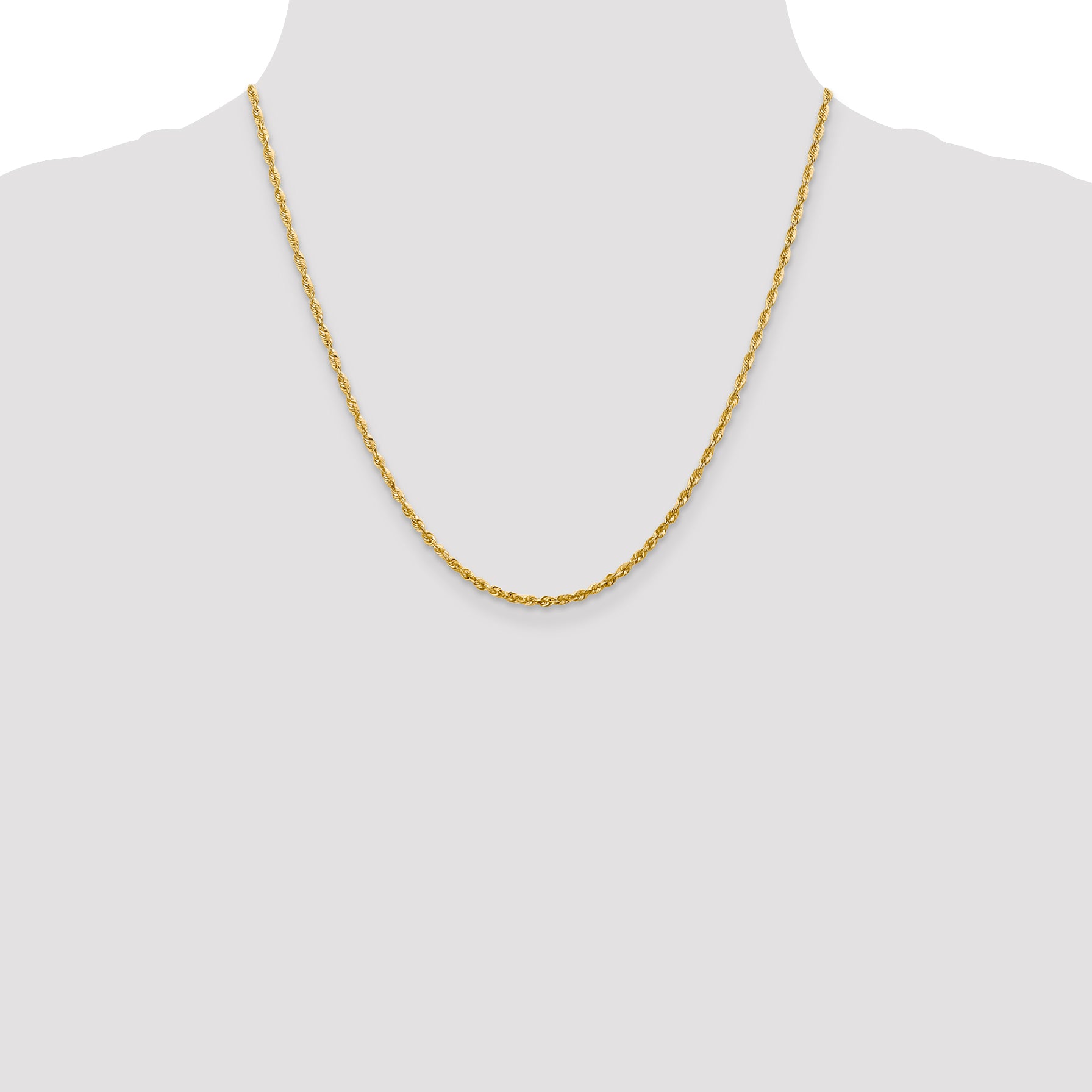 10k 2.25mm Extra-Light D/C Rope Chain
