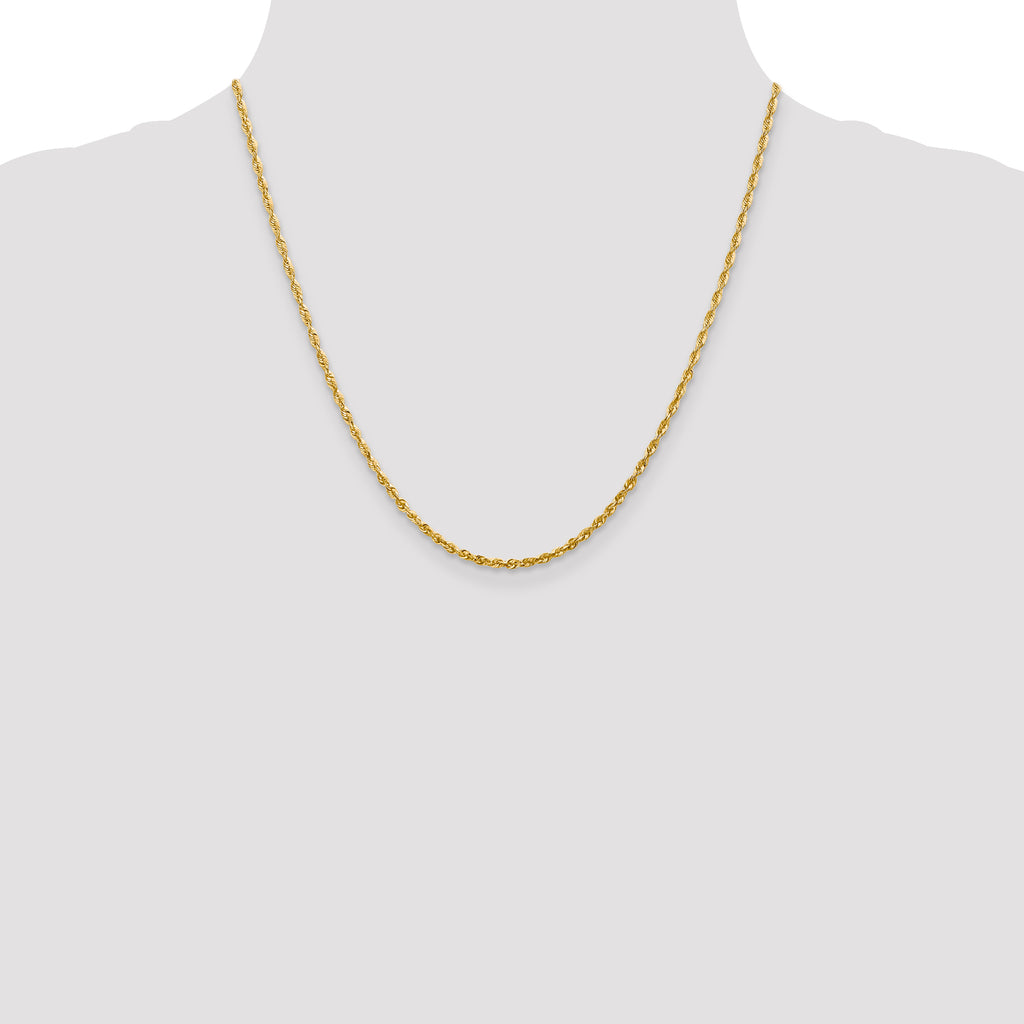 10k 2.25mm Extra-Light D/C Rope Chain