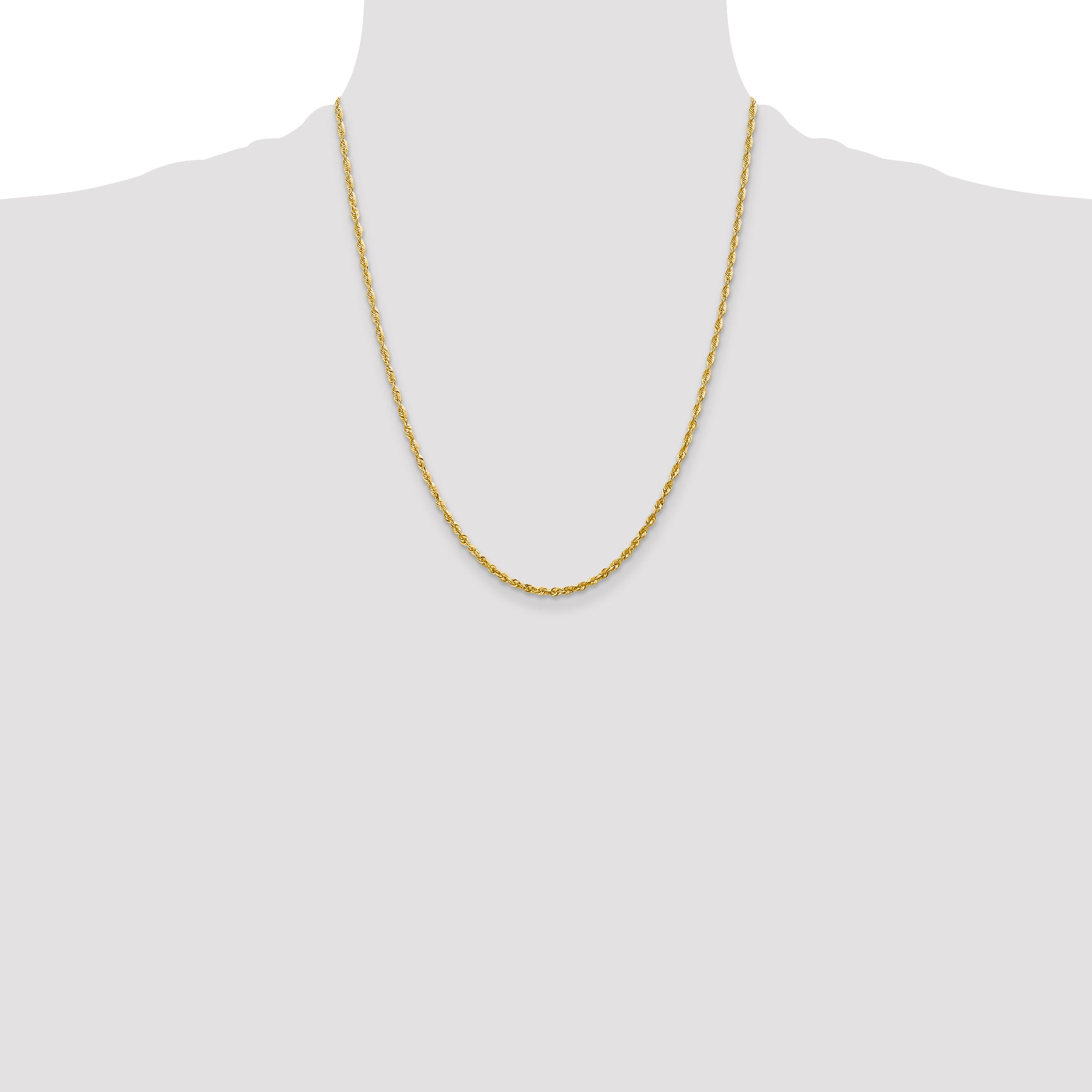 10k 2.25mm Extra-Light D/C Rope Chain