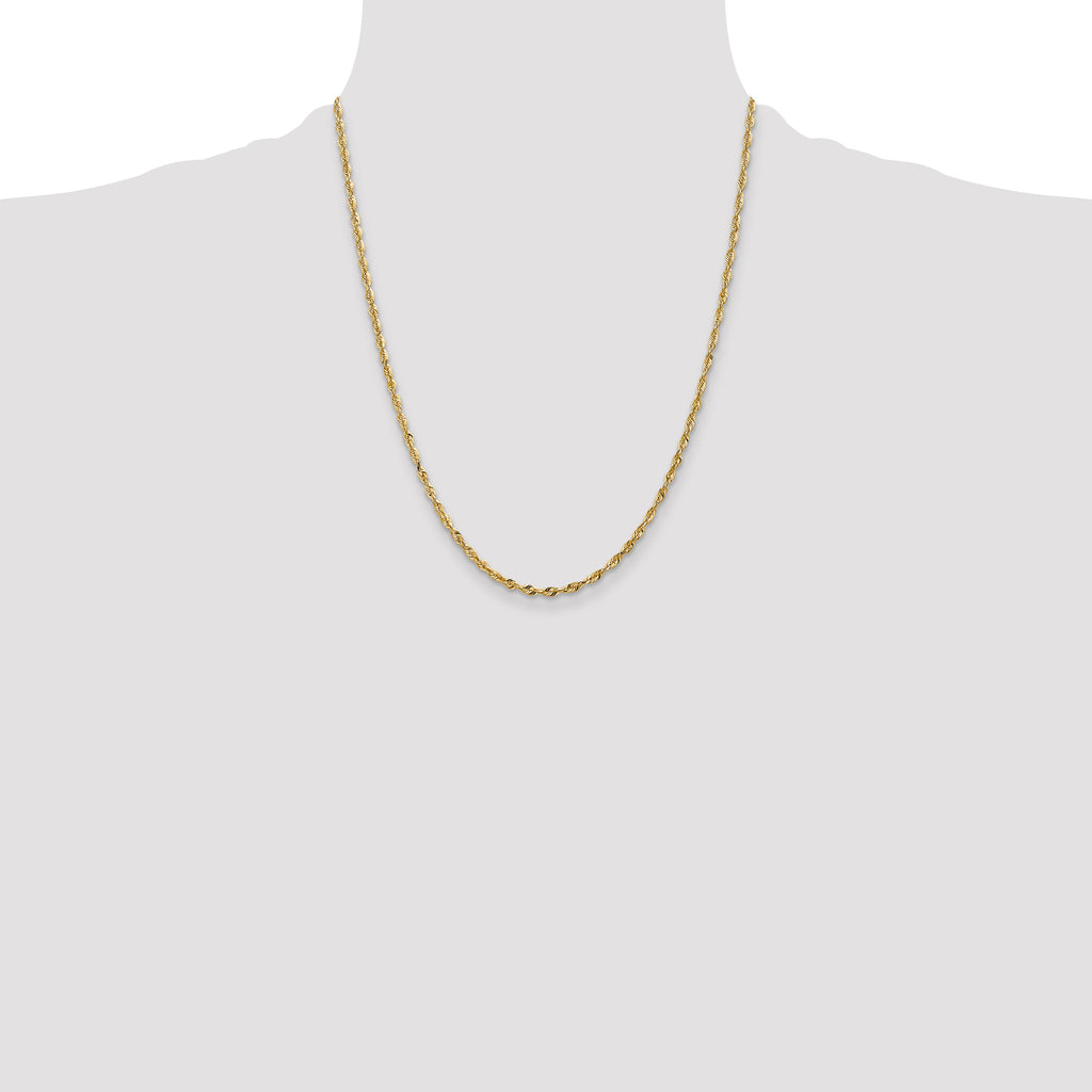 10k 2.50mm Extra-Light D/C Rope Chain