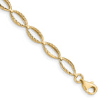10k Polished Oval Link Bracelet