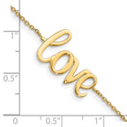 10K Polished LOVE Bracelet