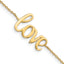 10K Polished LOVE Bracelet