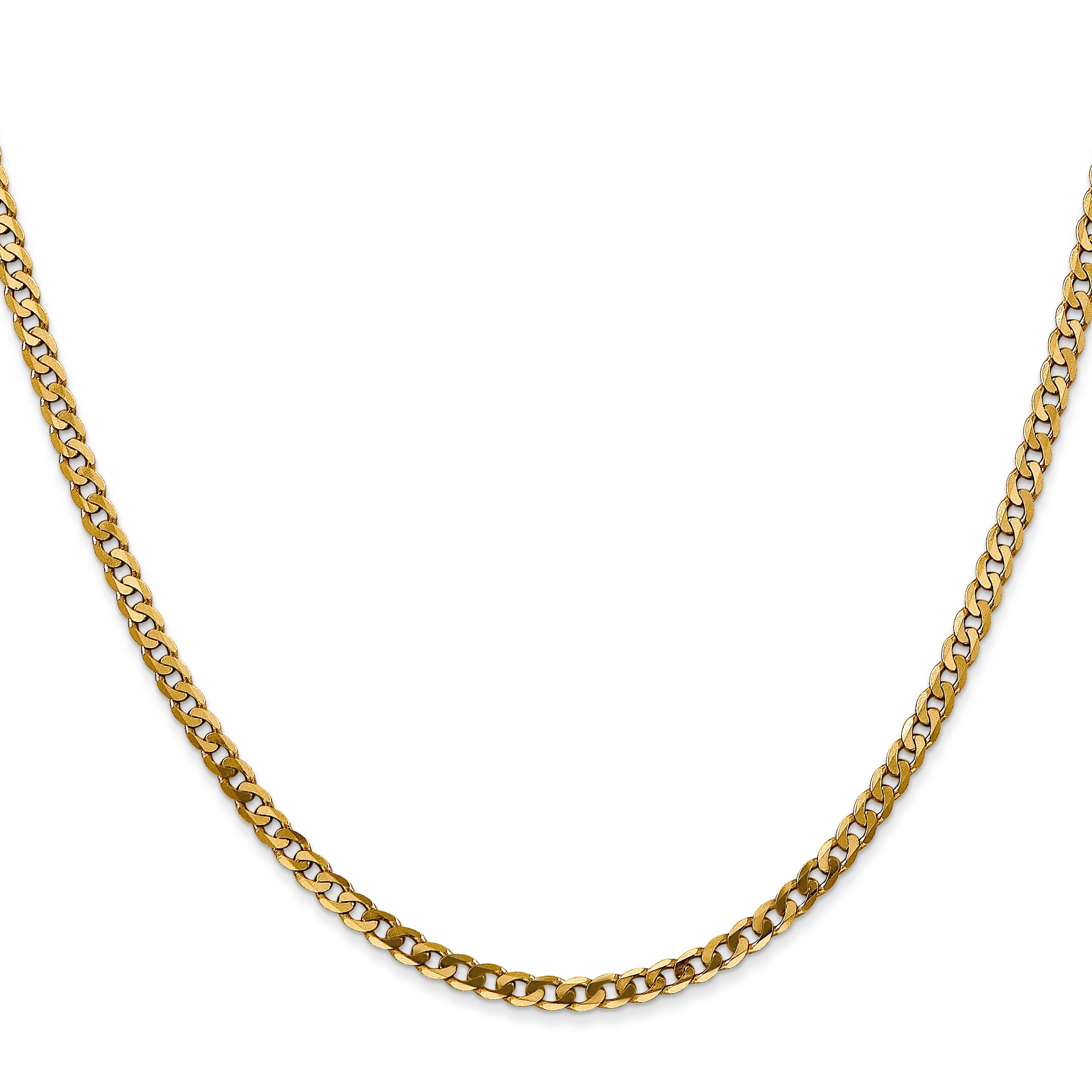 10K None 2.9mm Curb Chain - view 2