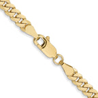 10k 3.9mm Flat Beveled Curb Chain
