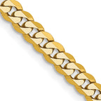 10K None 3.9mm Curb Chain - 28 in