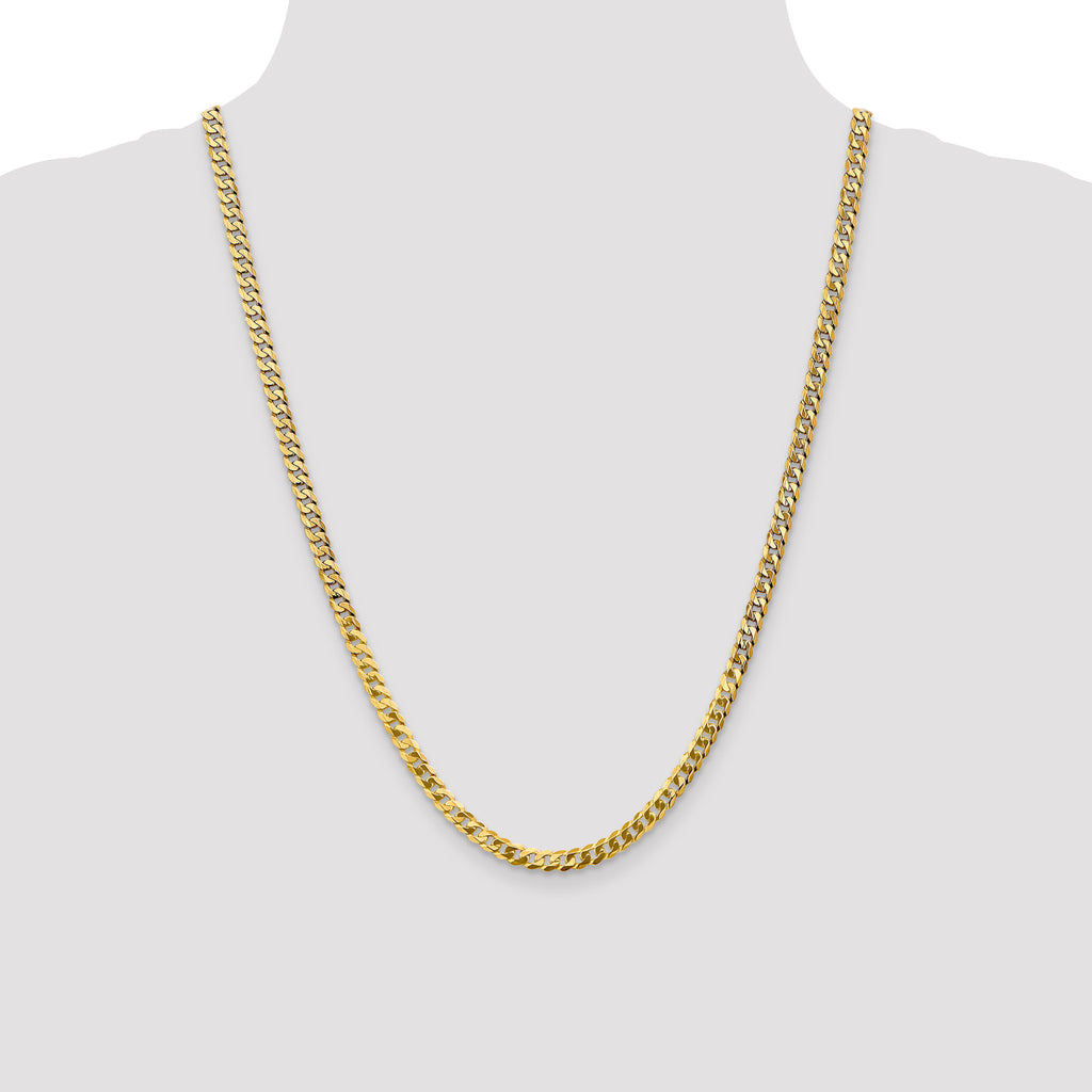 10k 4.75mm Flat Beveled Curb Chain