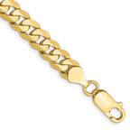 10K None 6.75mm Curb Chain - 8 in