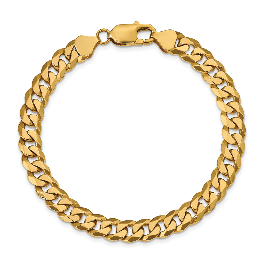 10k 7.75mm Flat Beveled Curb Chain