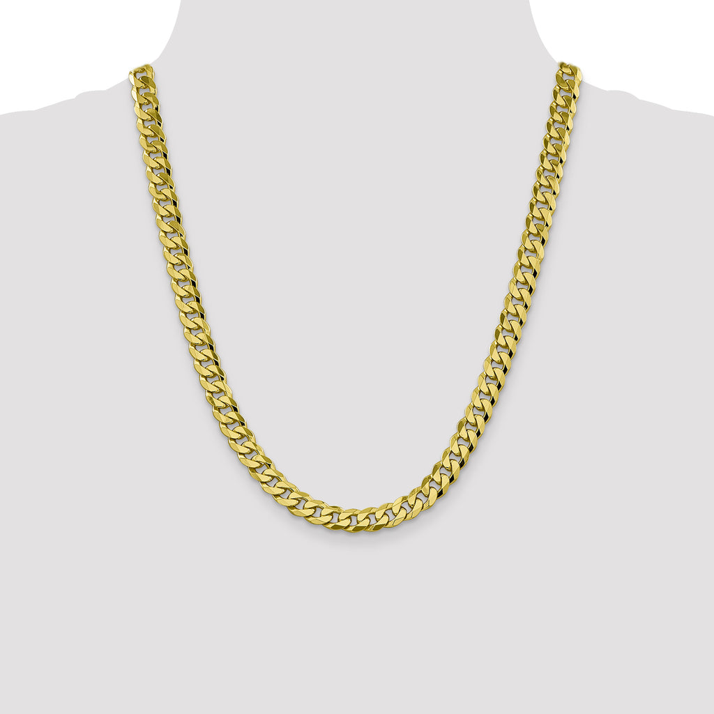 10k 8.25mm Flat Beveled Curb Chain