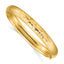 10k 5/16 Florentine Engraved Hinged Bangle Bracelet
