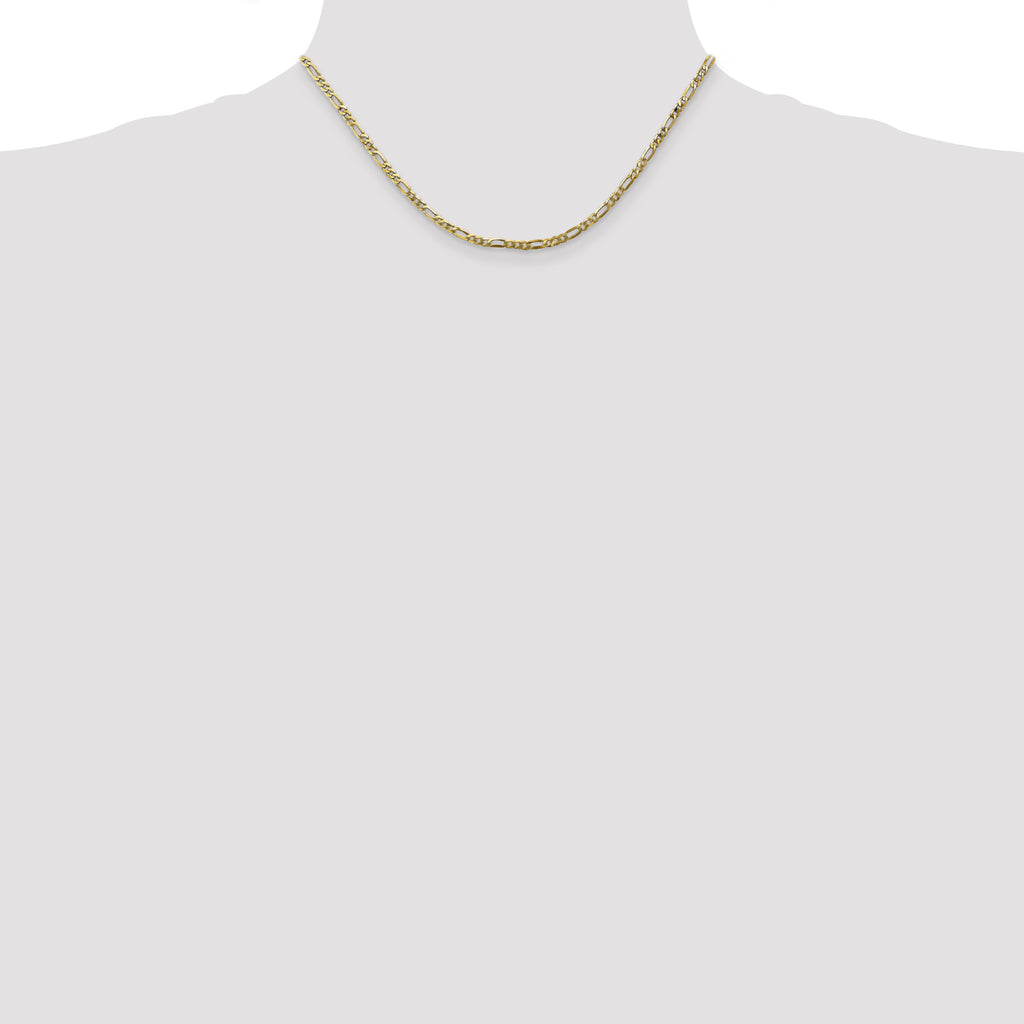 10k 2.75mm Flat Figaro Chain