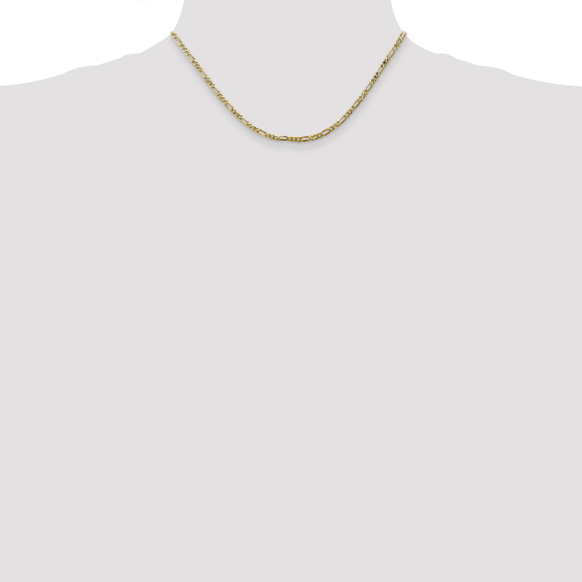 10k 2.75mm Flat Figaro Chain