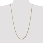 10k 2.75mm Flat Figaro Chain