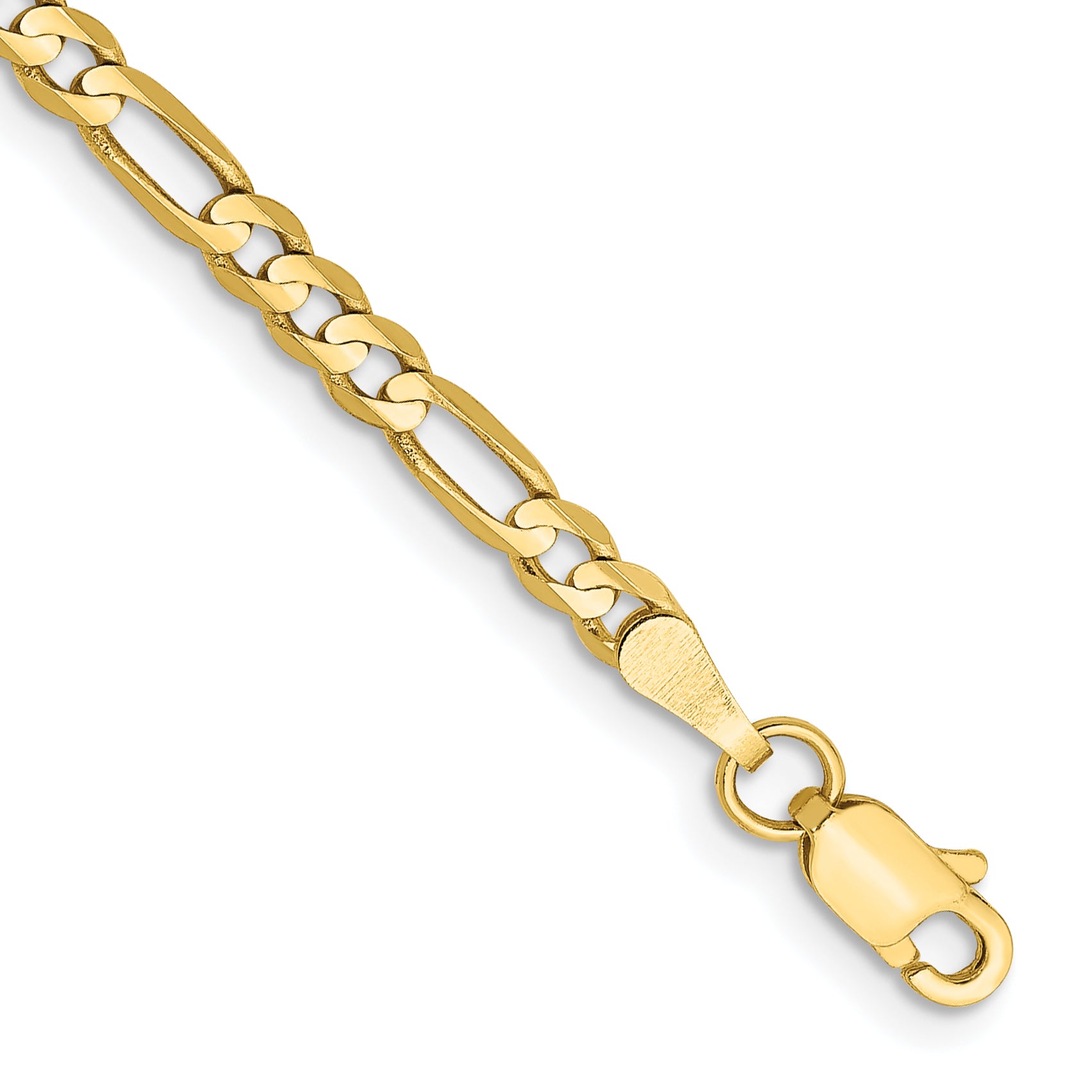 10K 3mm Flat Figaro Chain Main image