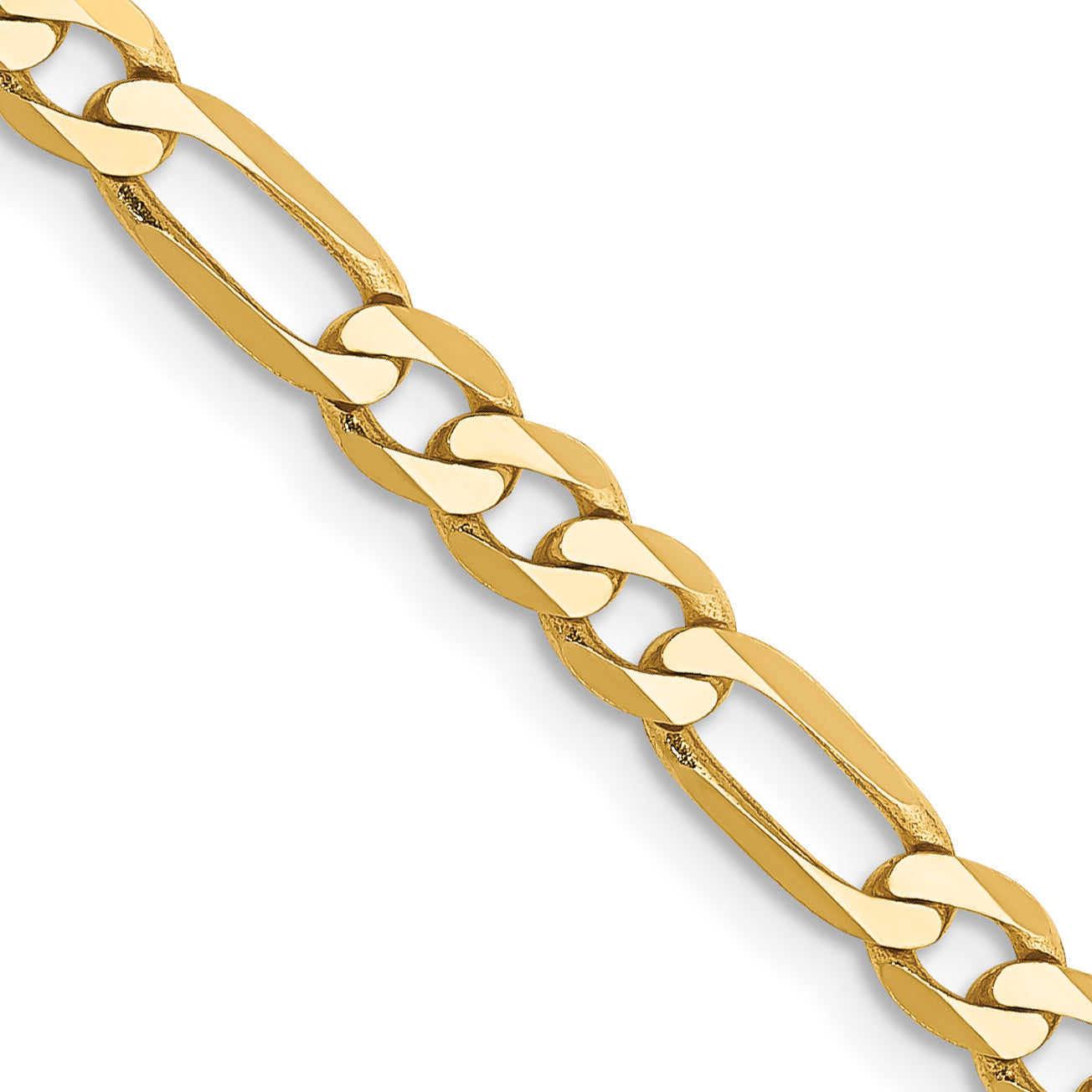 10K 4mm Flat Figaro Chain Main image