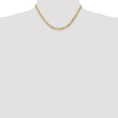10K 4.75mm Flat Figaro Chain