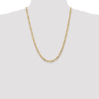 10K 4.75mm Flat Figaro Chain