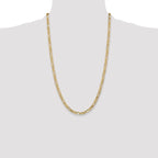 10K 4.75mm Flat Figaro Chain