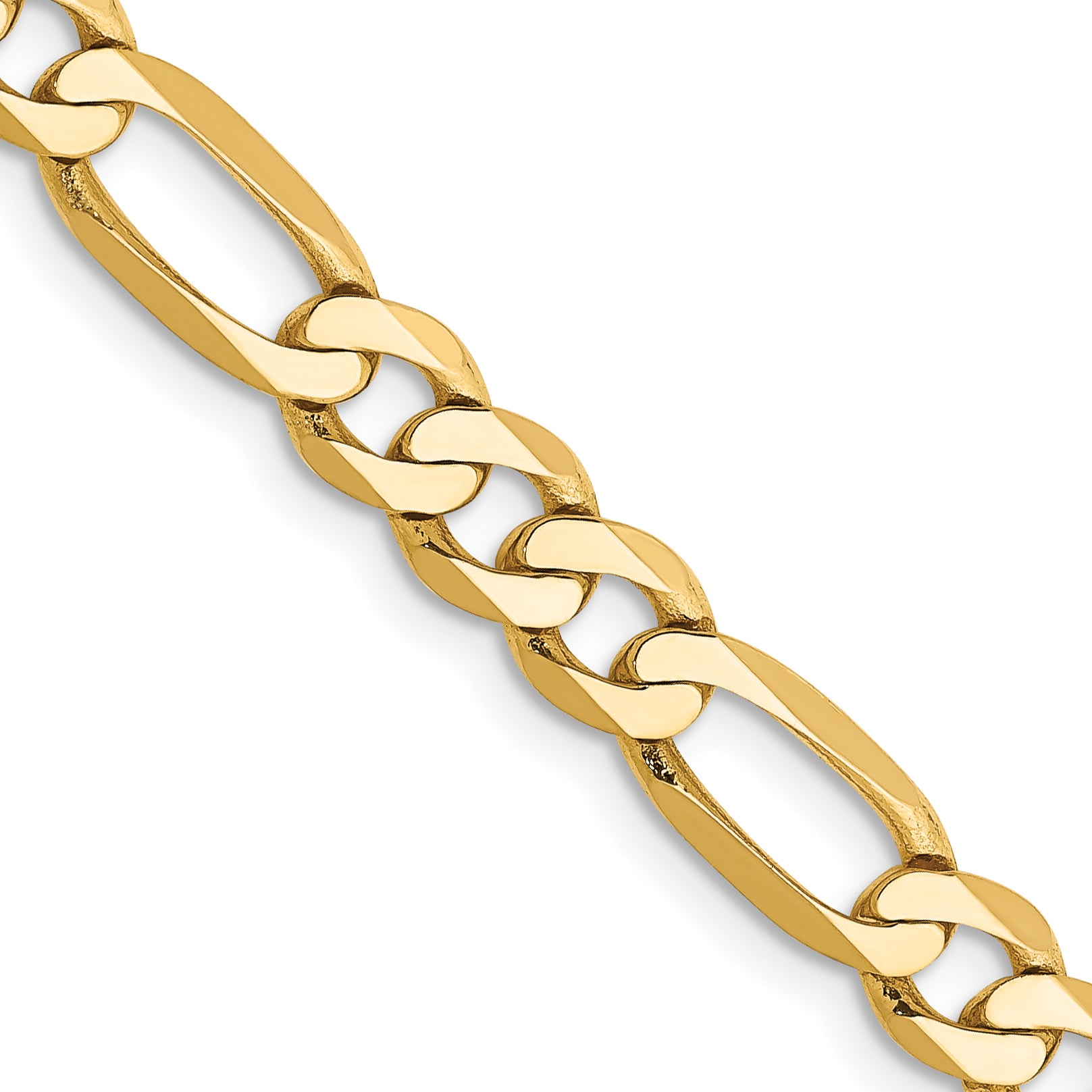 10K None 5.25mm Figaro Chain Necklace - 30 in