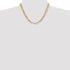 10K 6.25mm Flat Figaro Chain