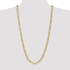 10K 6.25mm Flat Figaro Chain