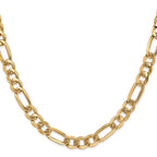 10K None 7.0mm Figaro Chain - view 2
