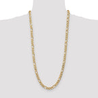 10K None 7.0mm Figaro Chain - view 4