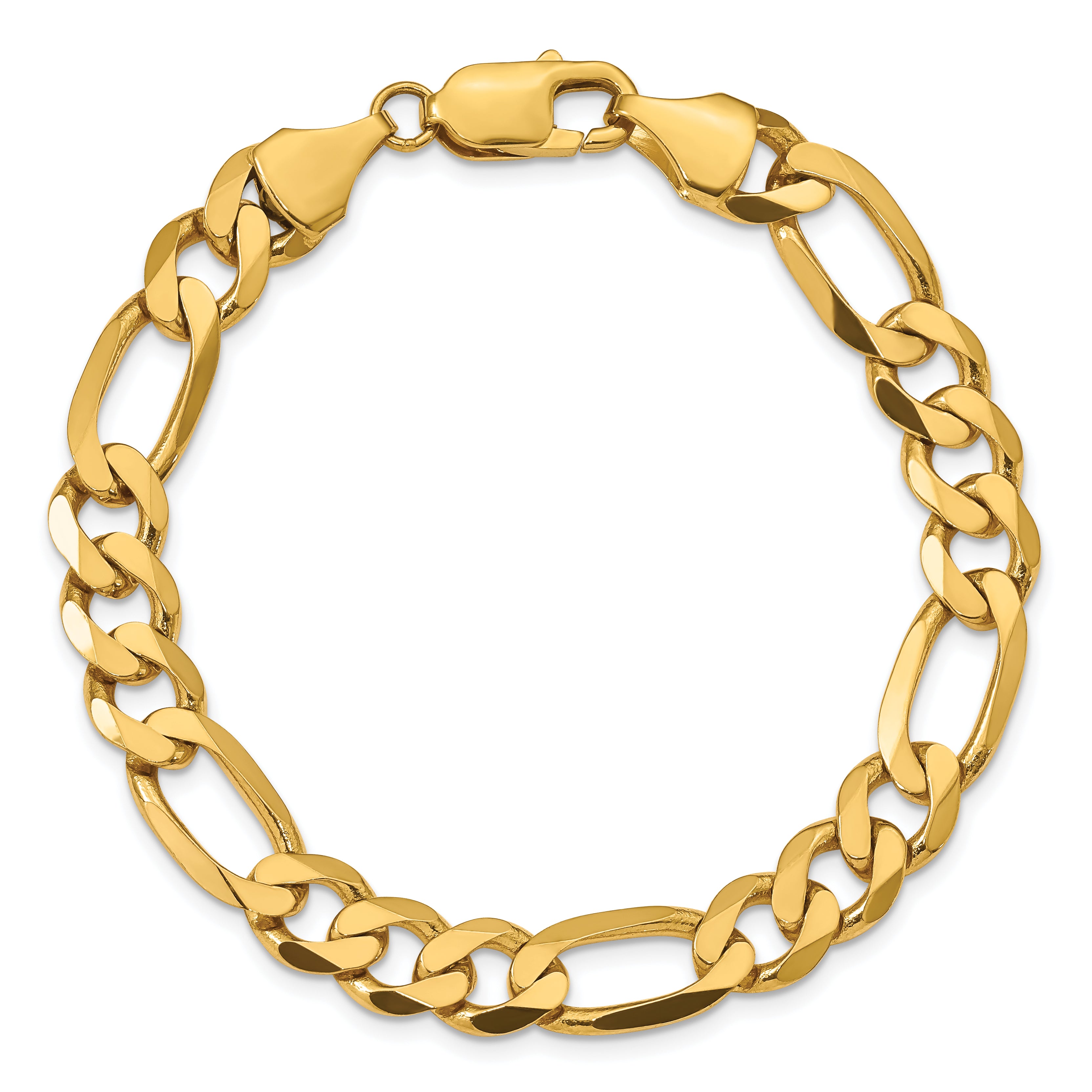 10K 8.75mm Flat Figaro Chain Secondary image