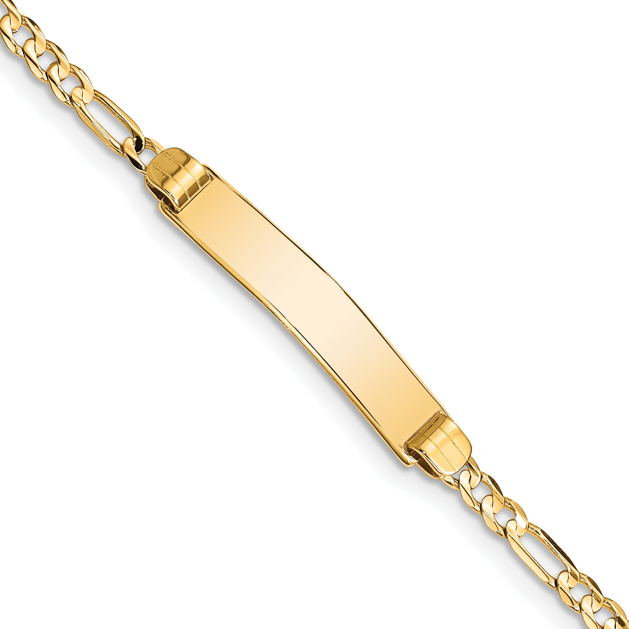 10k Figaro Link ID Bracelet Main image