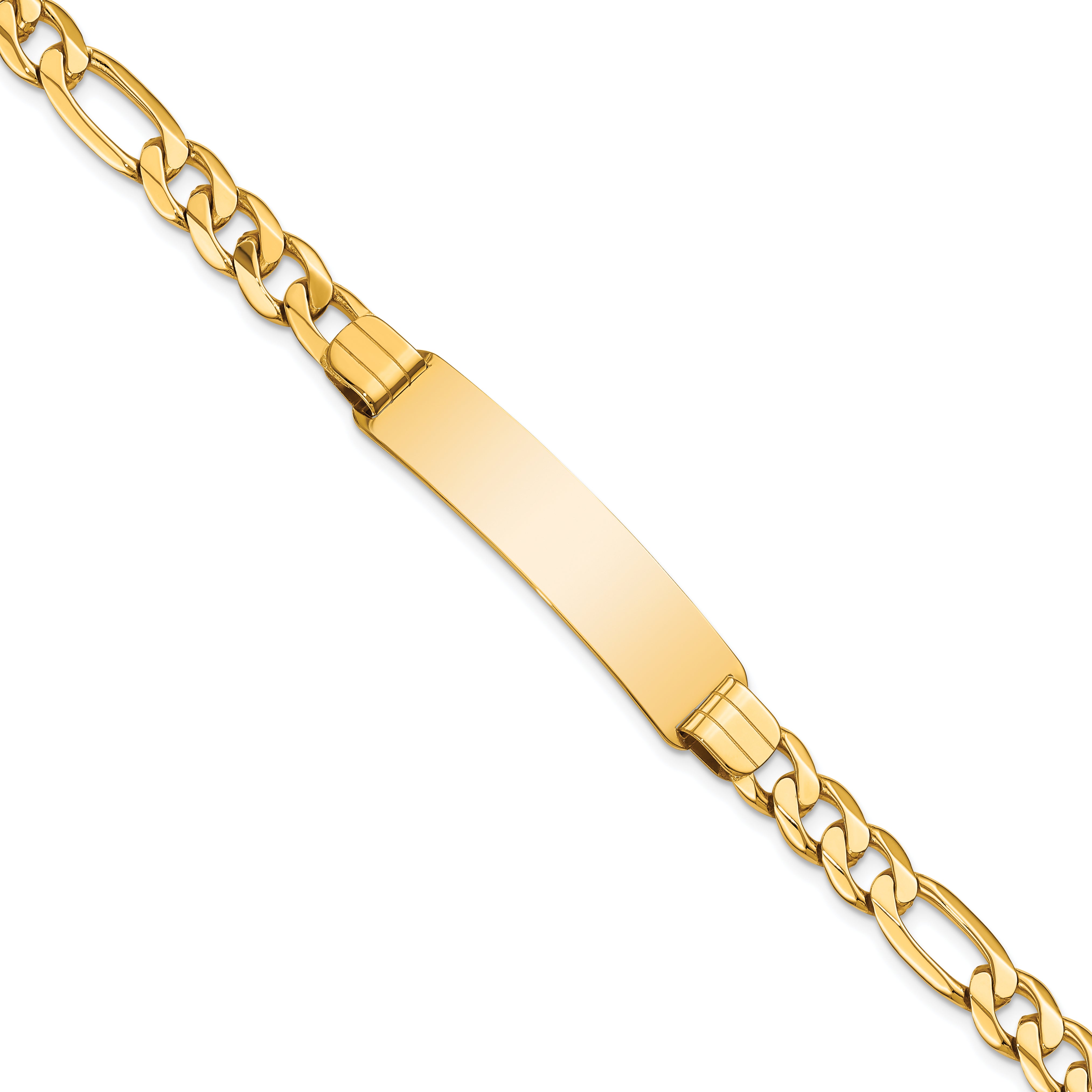 10k Figaro Link ID Bracelet Main image