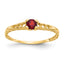 10k Madi K 3mm White Topaz Birthstone Baby Ring