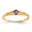 10k Madi K 3mm Emerald Birthstone Baby Ring