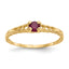 10k Madi K 3mm Blue Topaz Birthstone Baby Ring