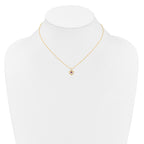 10k Madi K 3mm Rhodolite Garnet Heart Birthstone Necklace