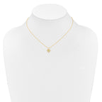 10k Madi K 3mm Peridot Heart Birthstone Necklace