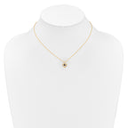 10k Madi K 3mm Sapphire Heart Birthstone Necklace