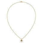 10k Madi K 3mm Sapphire Heart Birthstone Necklace
