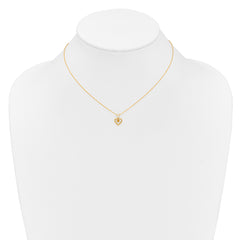 10k Madi K 3mm Citrine Heart Birthstone Necklace