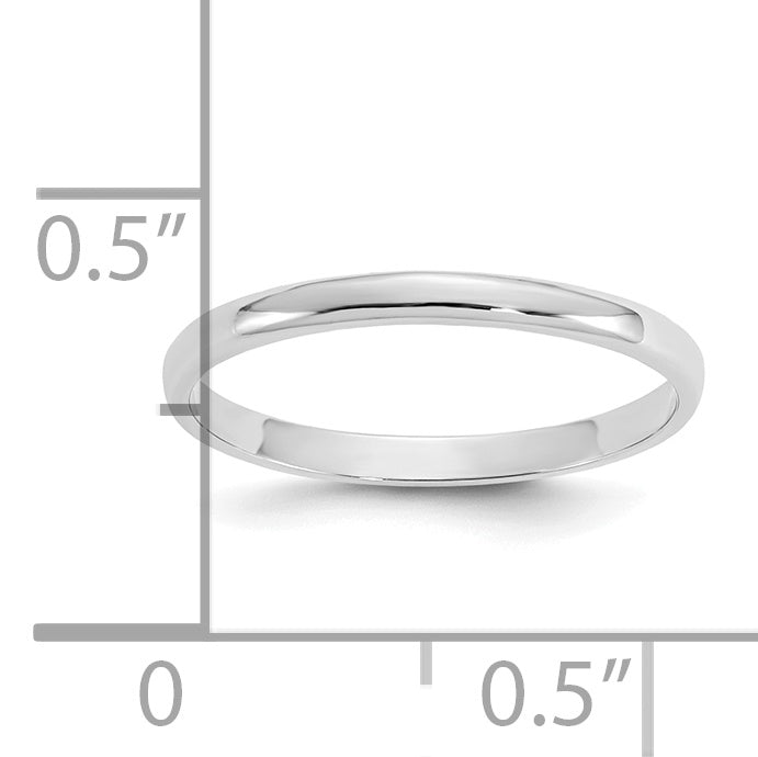 10K White Gold Polished Child's Ring Secondary image