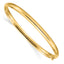 10k 3/16 High Polished Hinged Bangle Bracelet