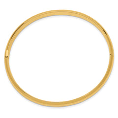10k 4/16 Oversize High Polished Hinged Bangle Bracelet