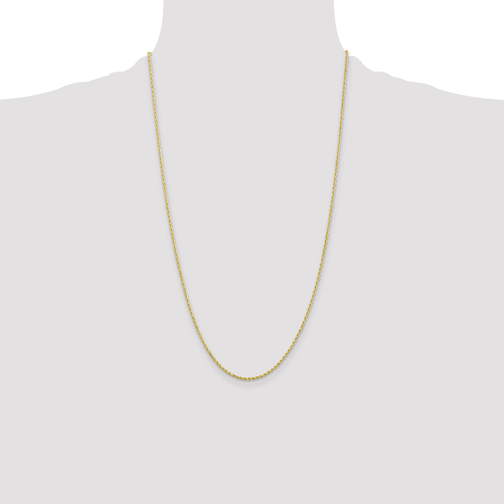 10K None 1.5mm Rope Chain - view 4