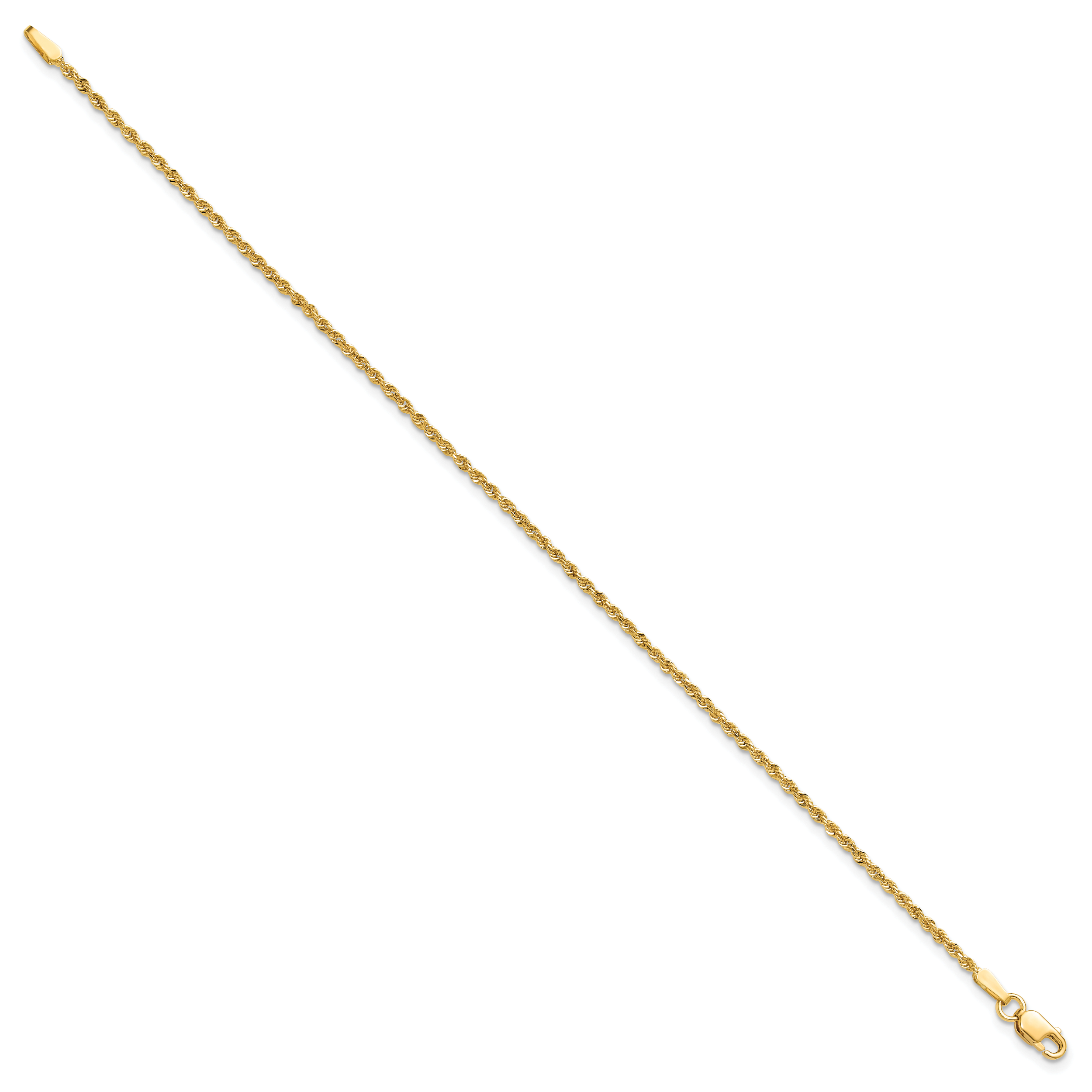 10K Yellow Gold 1.5mm Rope Chain Secondary image