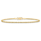 10K Yellow Gold 1.5mm Rope Chain - Sophia Jewelers