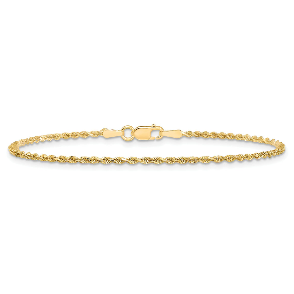 10K Yellow Gold 1.5mm Rope Chain - Sophia Jewelers