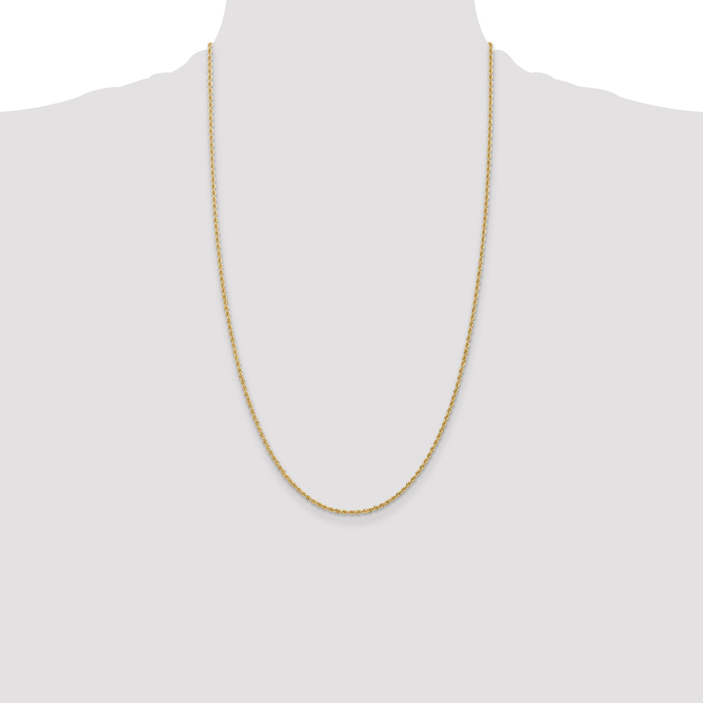 10k 1.50mm Regular Rope Chain
