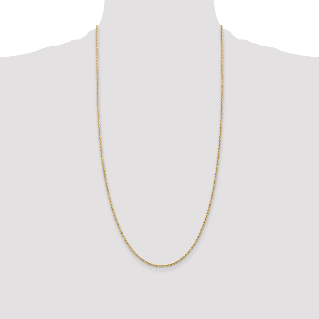 10k 1.50mm Regular Rope Chain